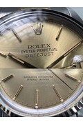 36mm • 1976 Rolex DateJust ref.16013 cal.3035 Champagne Dial 18k Gold Bezel Automatic